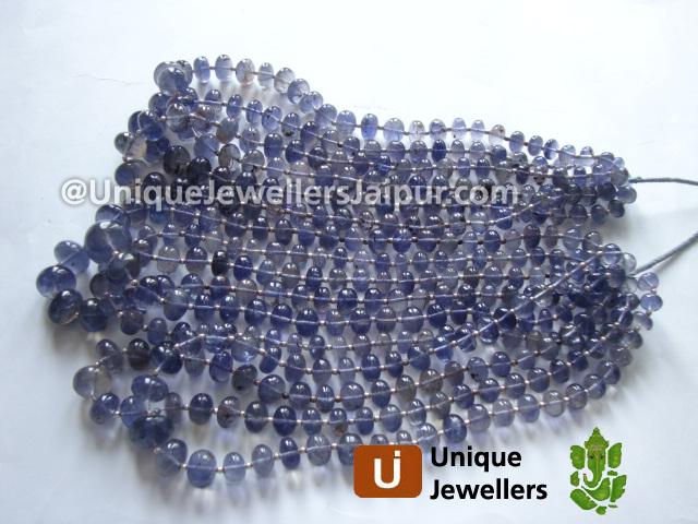 Iolite Plain Roundelle Beads